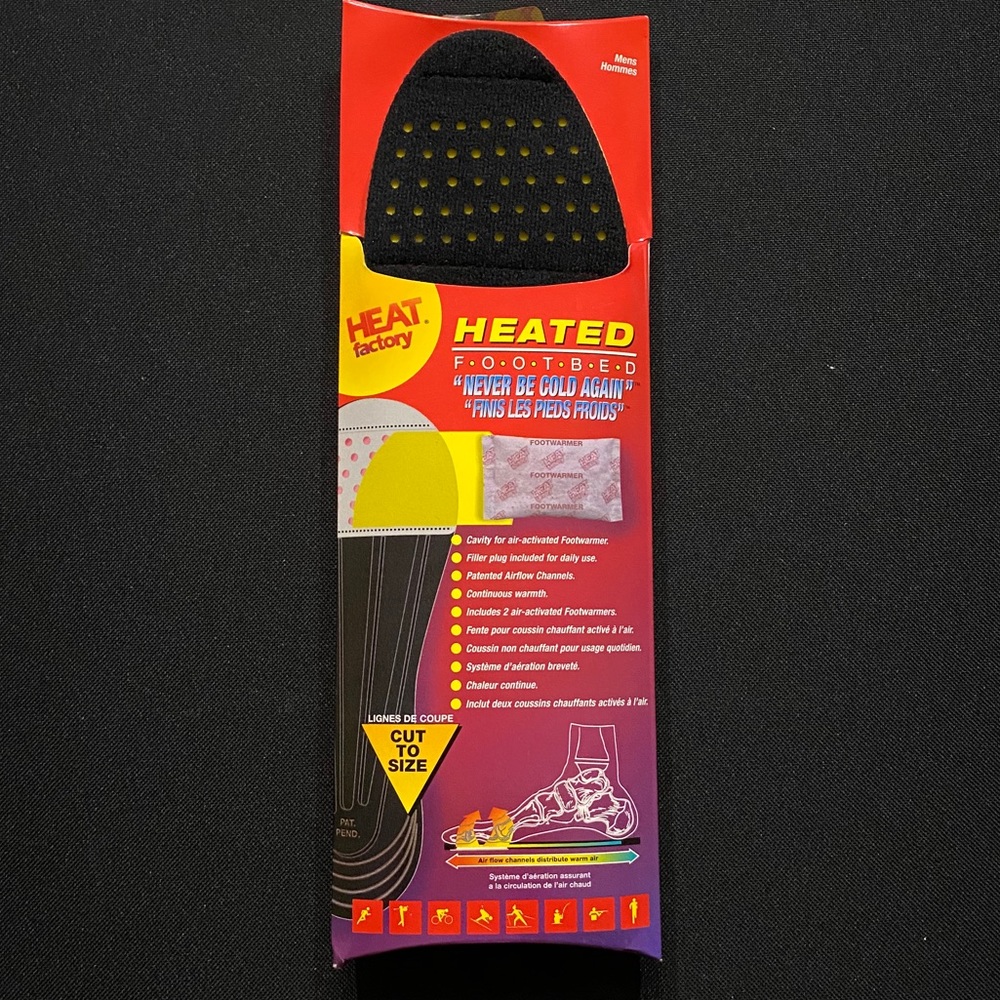 Heat Factory ~ Heated Footbed ~ Cut To Size ~ NWT